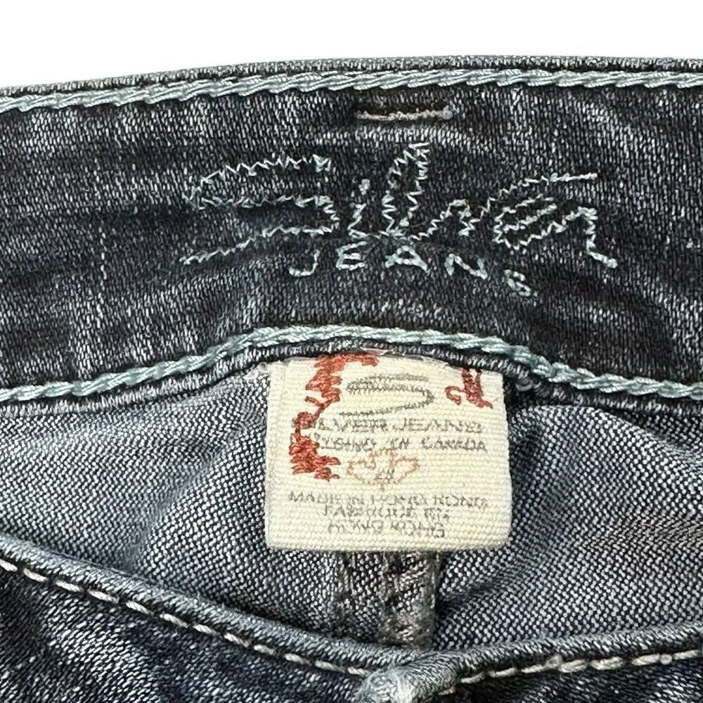 Silver Aiko Bootcut Dark Wash Low Rise Denim Blue Jeans Women’s Size 28x29